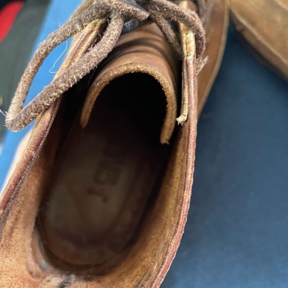 J.Crew Brown Leather Moc Toe Women's Size 5.5B Boots Made In Brazil - Picture 6 of 6